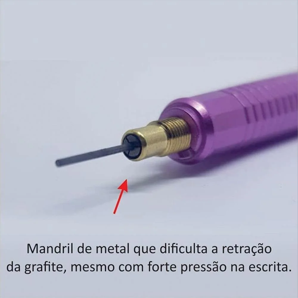 Lapiseira 0.7Mm Metalizada Rosa Pentel (Cx.c/06) - imagem 5