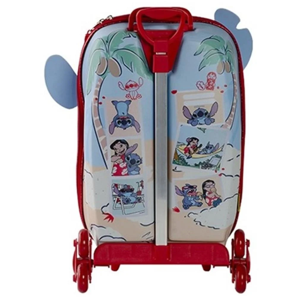 Mochila Infantil Com Rodinha Stitch Praia Maxtoy - imagem 4