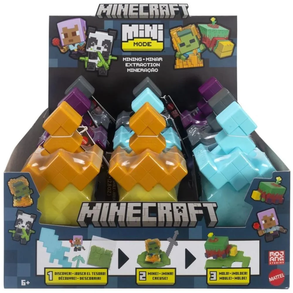 Boneco E Personagem Minecraft Vanilla Mining 3,8(S Mattel - imagem 6