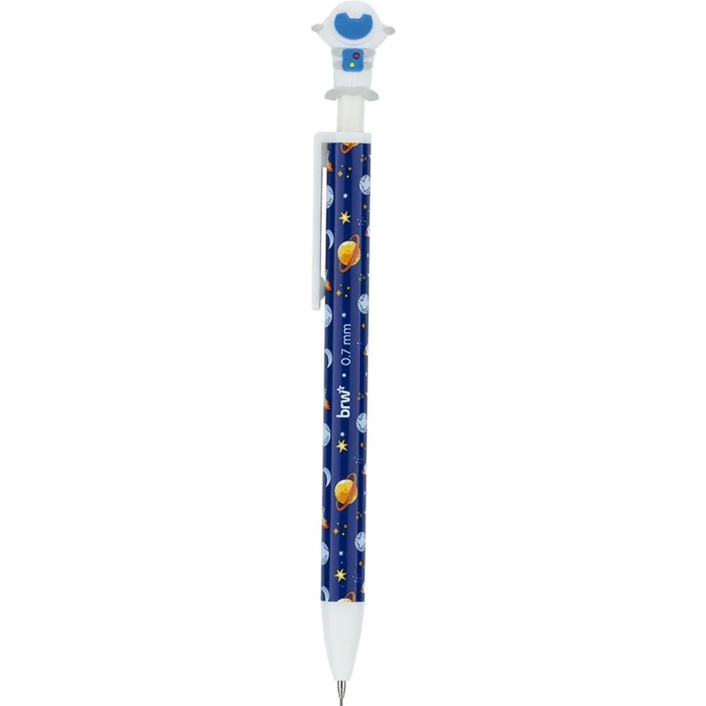 Lapiseira 0.7Mm Divertida Astronaut Plast.4Mo Brw C/ 12 Unidades - imagem 5