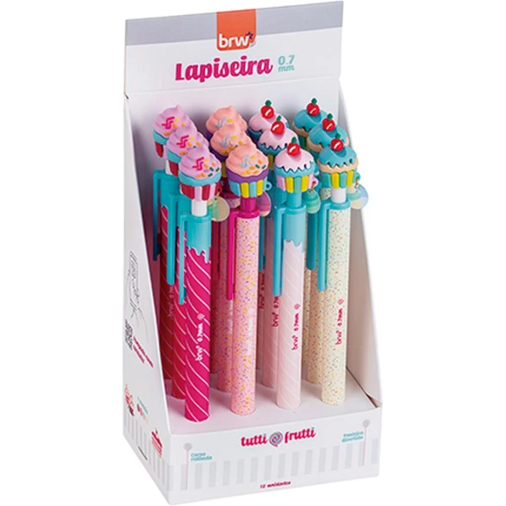 Lapiseira 0.7Mm Divertida Tutti Frutti Plas.4M Brw C/ 12 Unidades - imagem 2