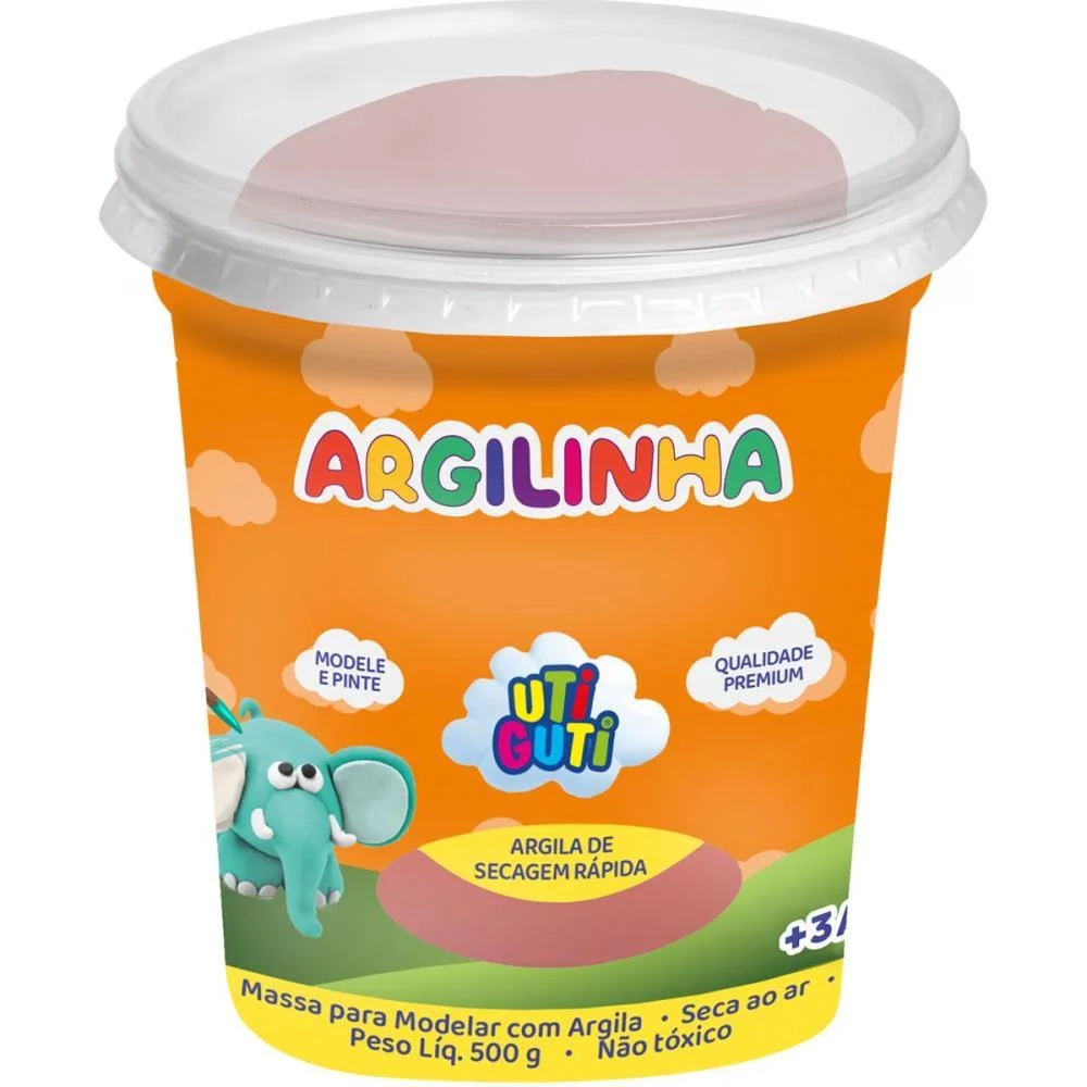 Massa Para Modelar Utiguti Argilinha 500G Canson (Cx.c/06) - imagem 3