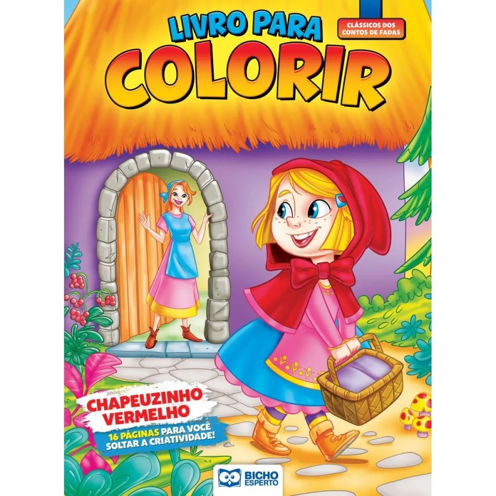 Livro Infantil Colorir Clássicos P/Colorir 16P 20X27C Bicho Esperto (Pct.c/10) - imagem 3