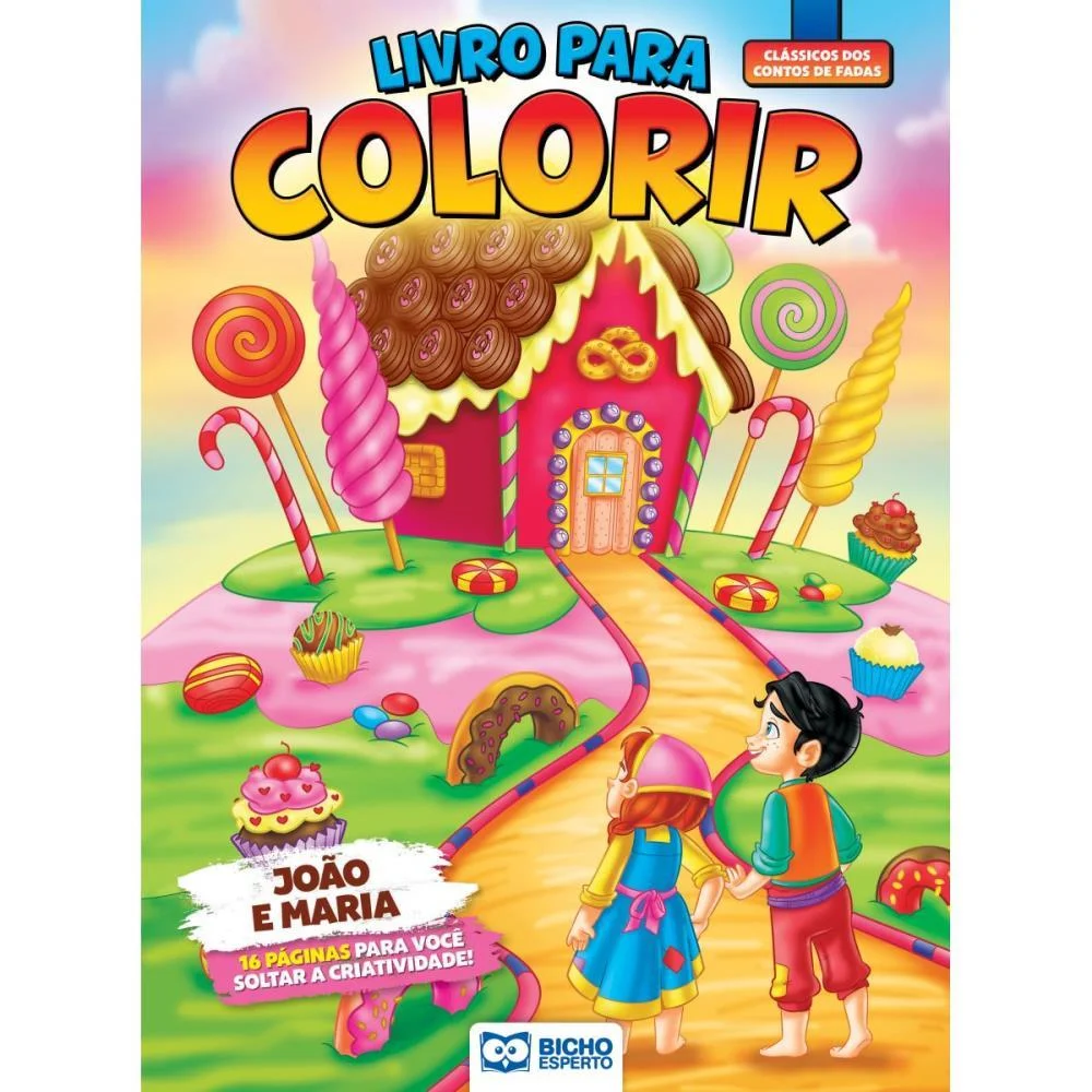 Livro Infantil Colorir Clássicos P/Colorir 16P 20X27C Bicho Esperto (Pct.c/10) - imagem 4