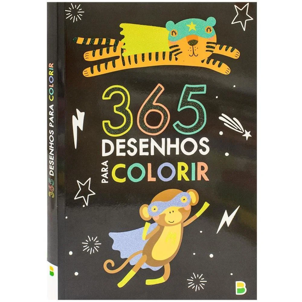Livro Infantil Colorir 365 Desenhos P/Colorir Pt 288P Todolivro - imagem 2
