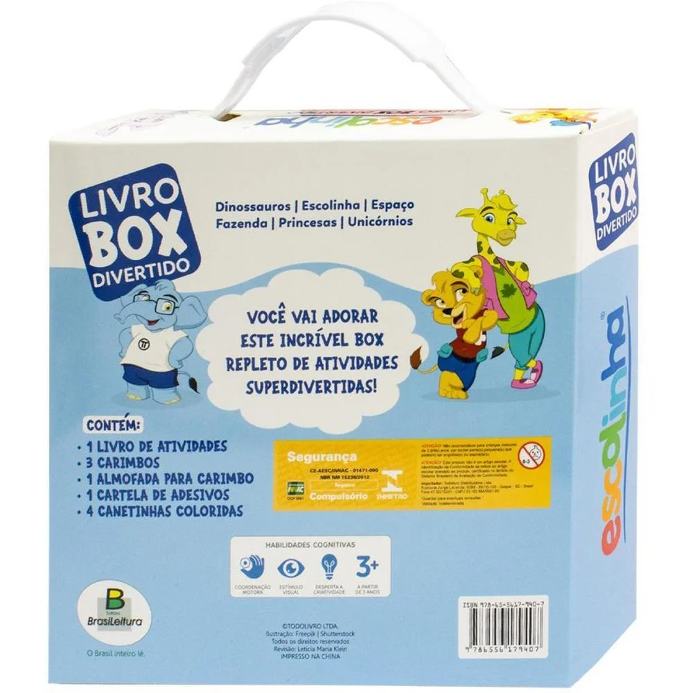 Livro De Atividades Box Divertido Escolinha 10Pcs Todolivro - imagem 6