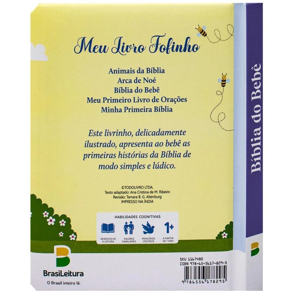 Livro Infantil Ilustrado Biblia Fofa Do Bebe 12X15 10Pg Todolivro - imagem 5