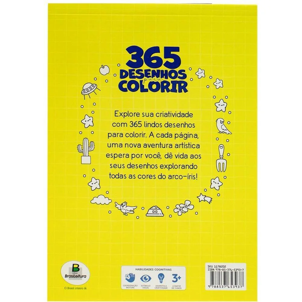 Livro Infantil Colorir 365 P/Colorir Pad 288Fls Todolivro - imagem 3