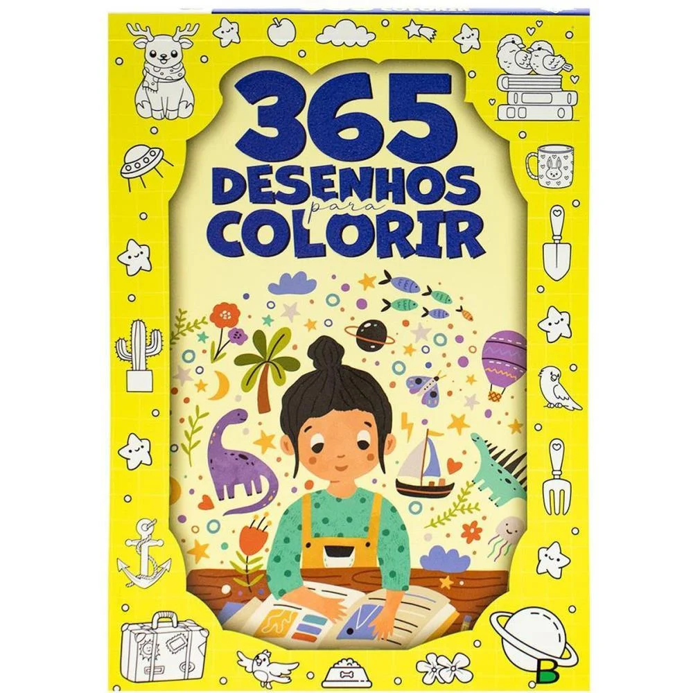 Livro Infantil Colorir 365 P/Colorir Pad 288Fls Todolivro - imagem 6