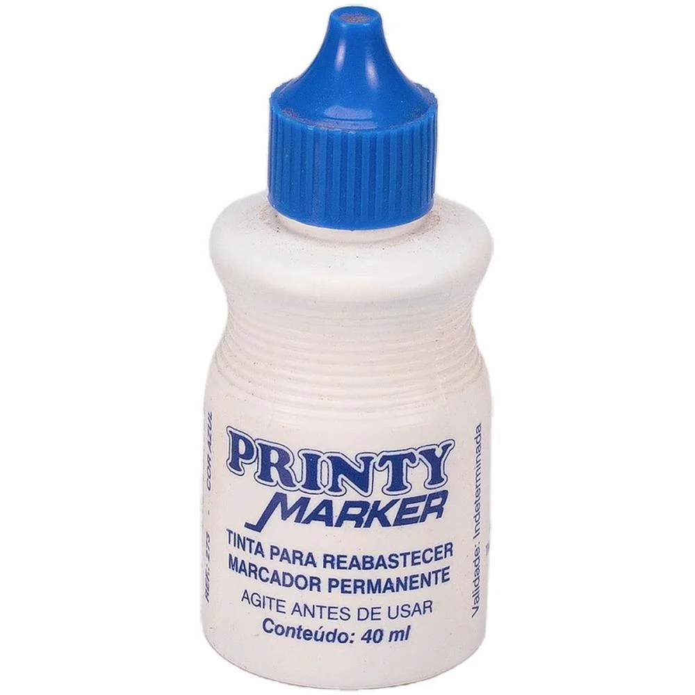 Tinta Marcador Permanente Reabastecedor 040Ml Azul Carbrink (Cx.c/12) - imagem 3
