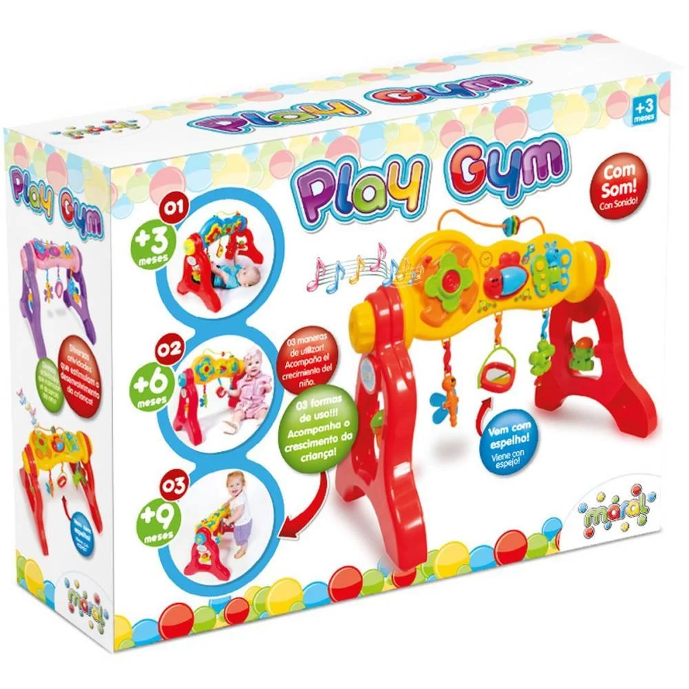 Brinquedo Para Bebe Play Gym C/Som Colorido Maral - imagem 4