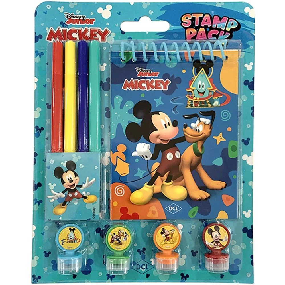 Livro Infantil Colorir Stamp Pack Mickey Carimbos Dcl - imagem 3