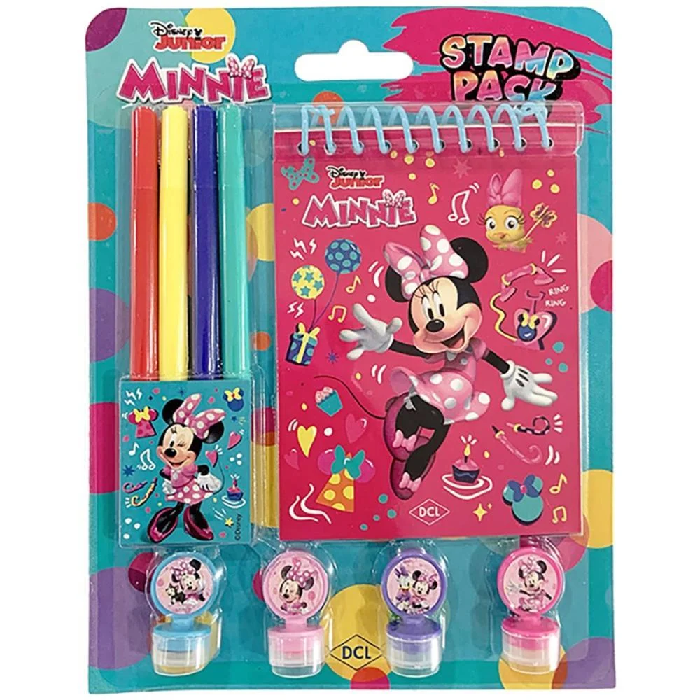 Livro Infantil Colorir Stamp Pack Minnie Carimbos Dcl - imagem 3