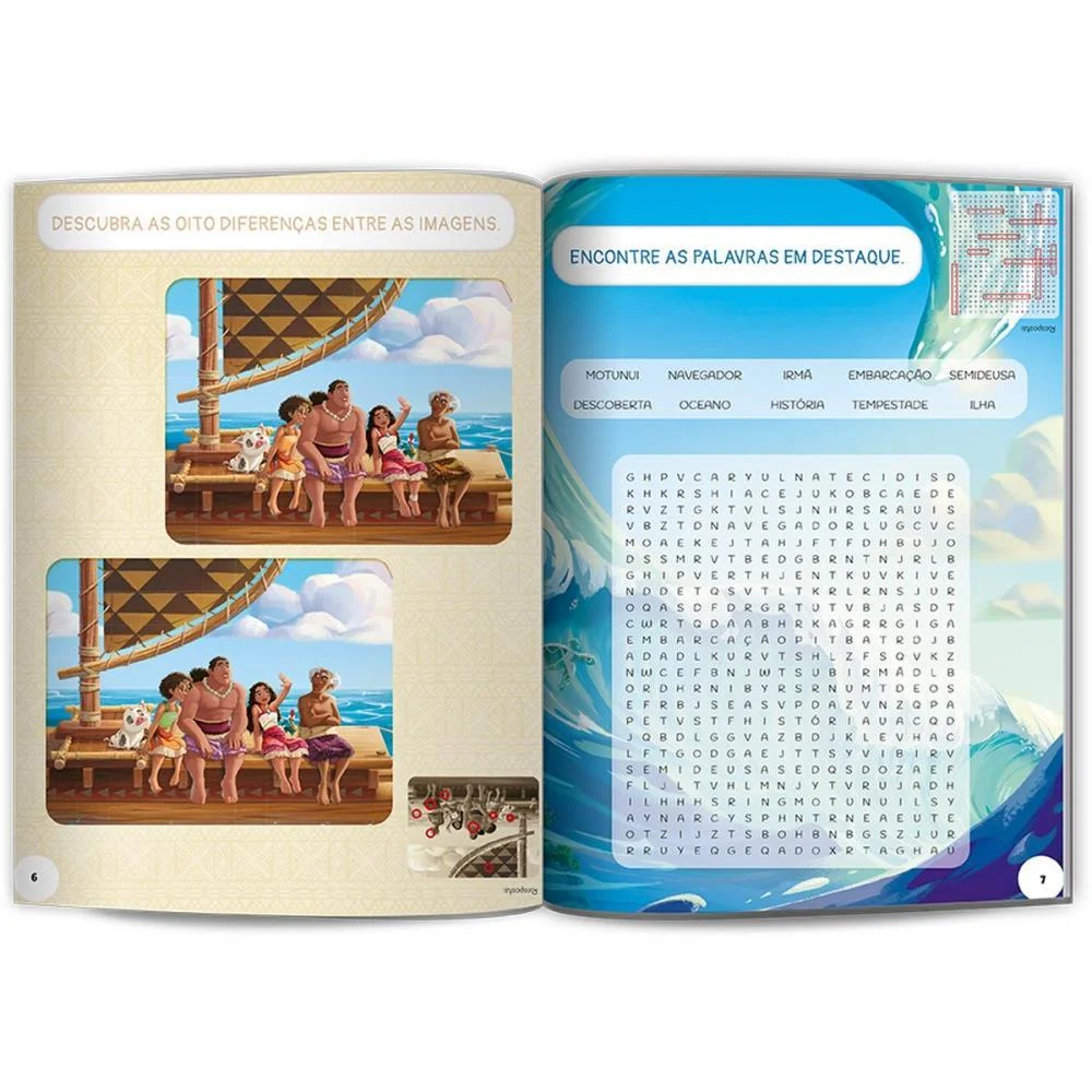 Livro Com Adesivos Moana 2 40Pgs C/500 Adesivos Culturama - imagem 5