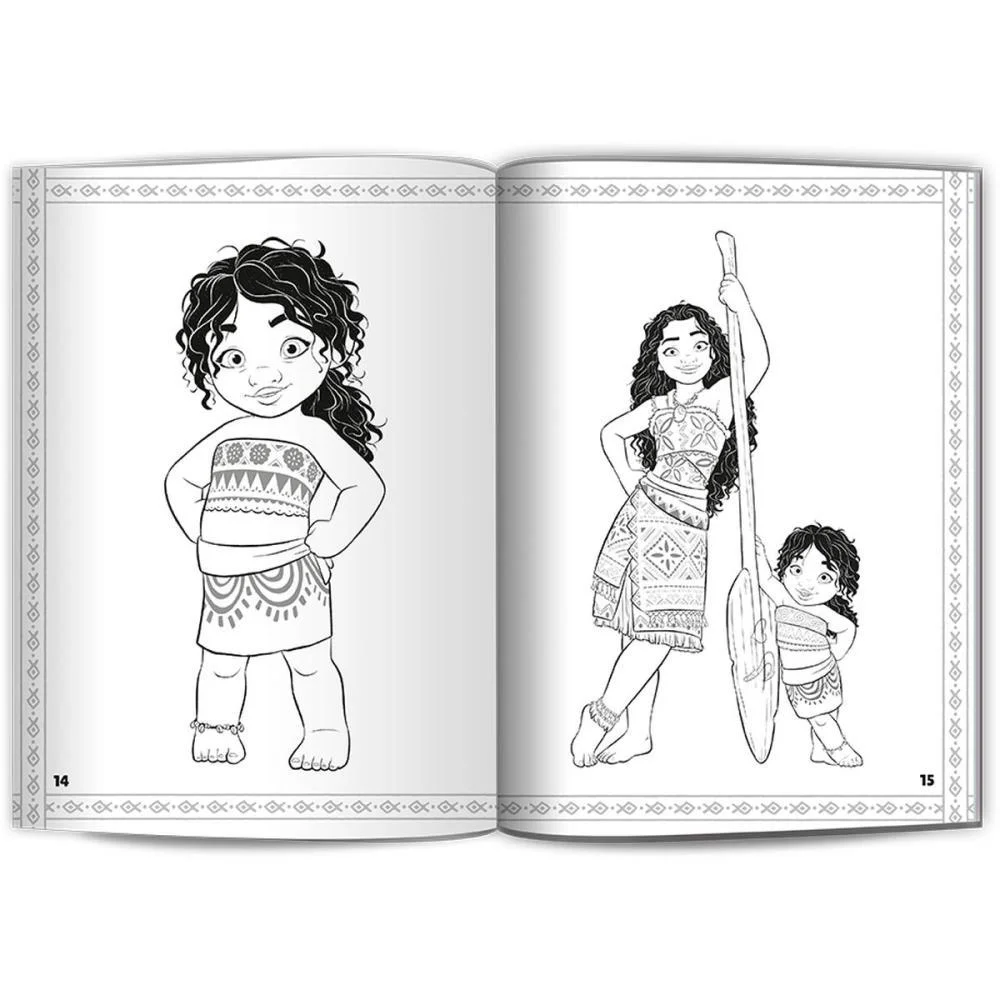 Livro Com Adesivos Moana 2 40Pgs C/500 Adesivos Culturama - imagem 6