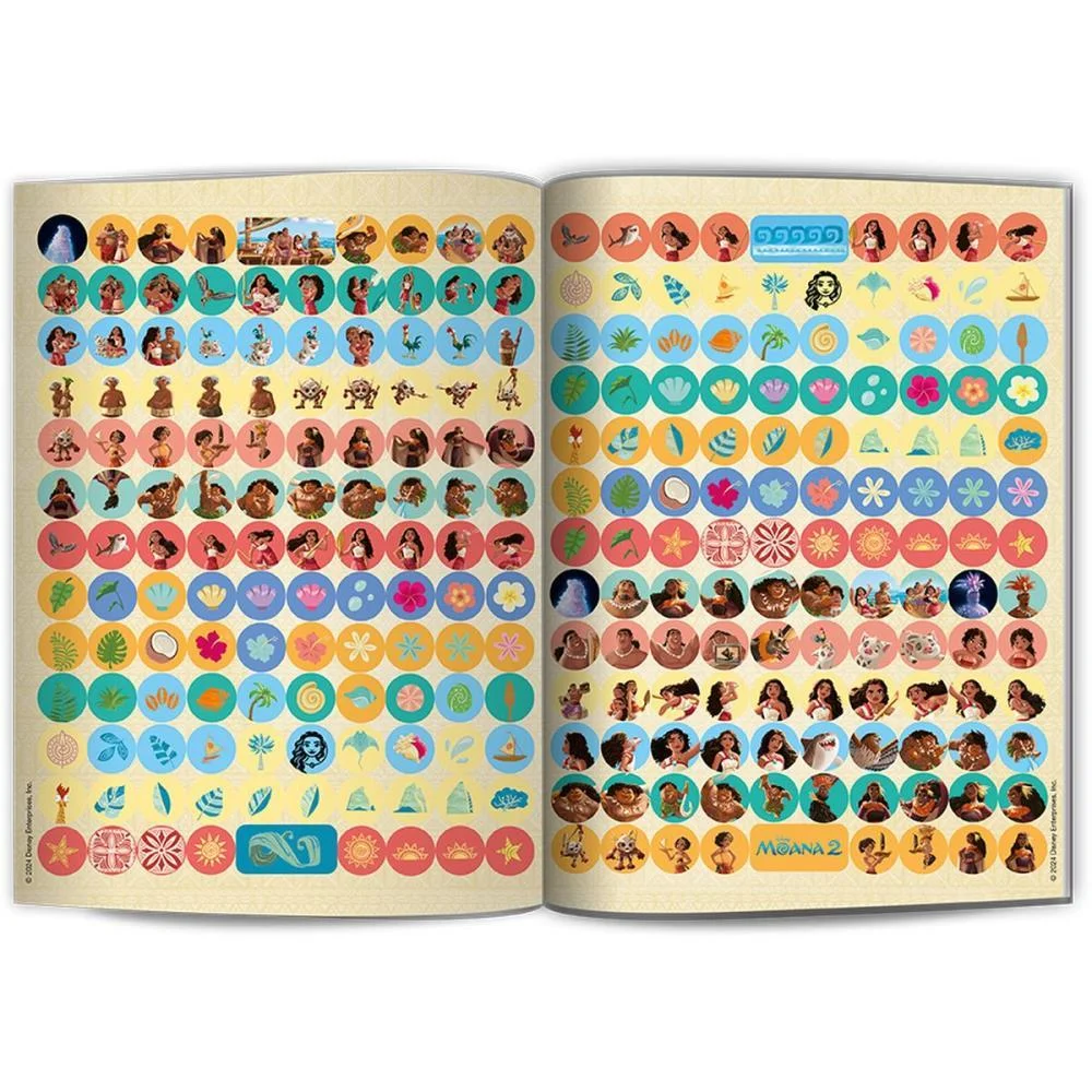Livro Com Adesivos Moana 2 40Pgs C/500 Adesivos Culturama - imagem 7