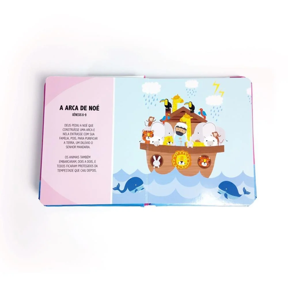 Livro Infantil Ilustrado Minha Primeira Biblia Menina Magic Kids - imagem 3