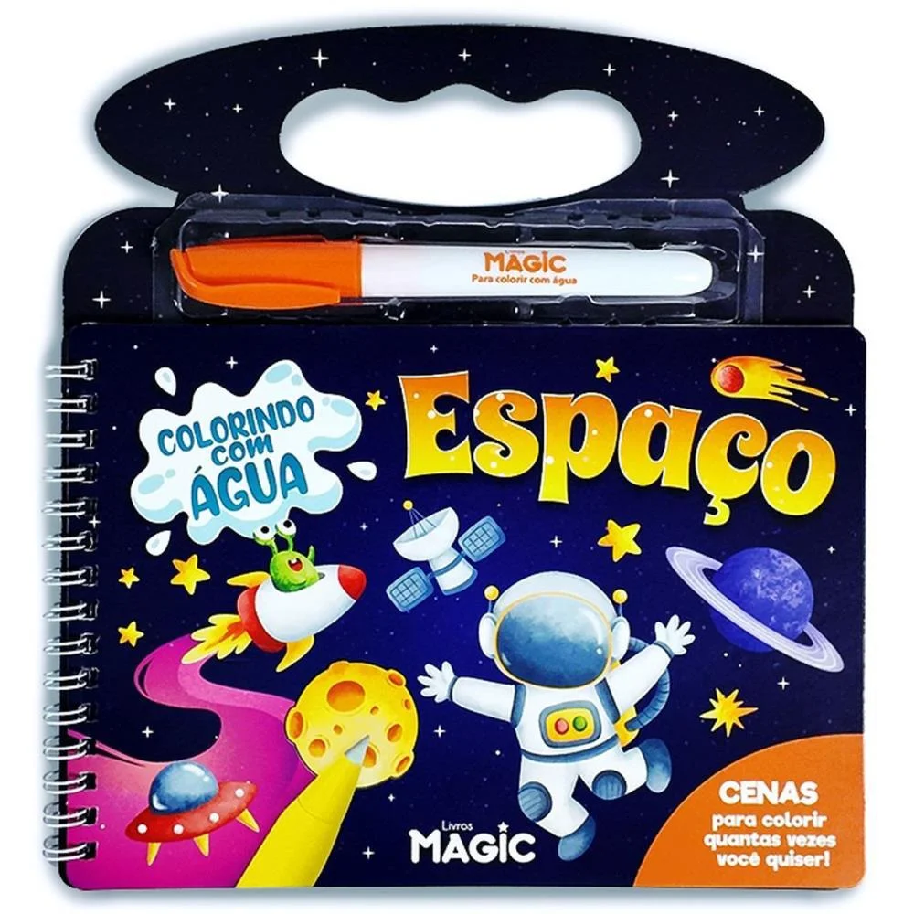 Livro Aquabook Espaco 10Pgs 21,5X20Cm Magic Kids - imagem 3
