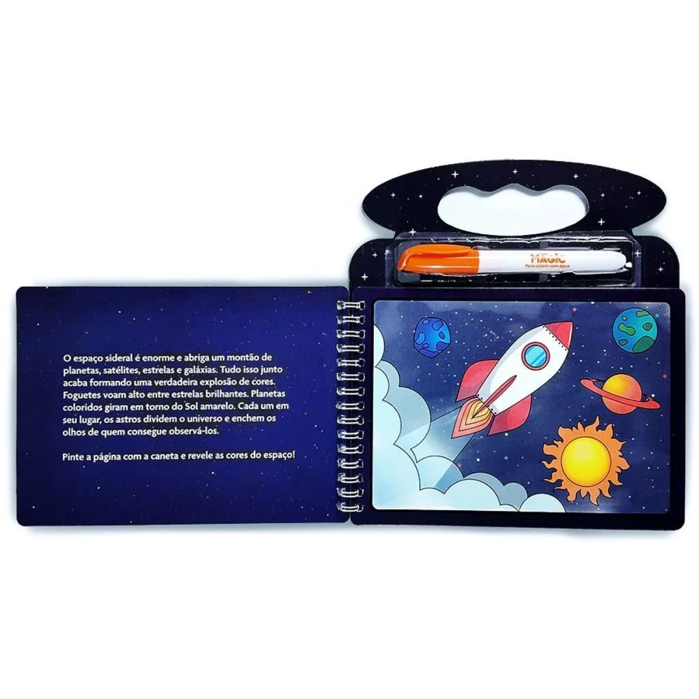Livro Aquabook Espaco 10Pgs 21,5X20Cm Magic Kids - imagem 4