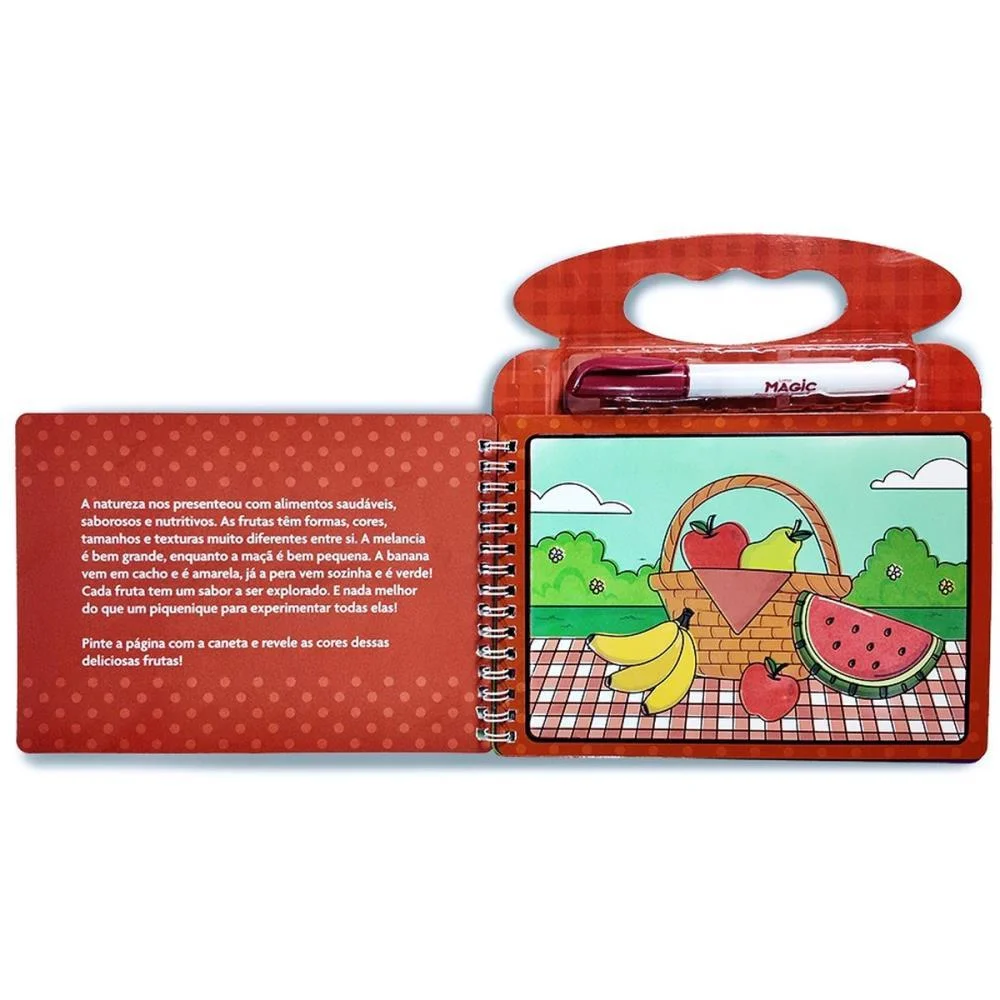 Livro Aquabook Frutas 10Pgs 21,5X20Cm Magic Kids - imagem 3