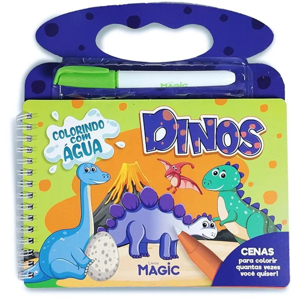 Livro Aquabook Dinossauros 10Pgs 21,5X20Cm Magic Kids - imagem 5