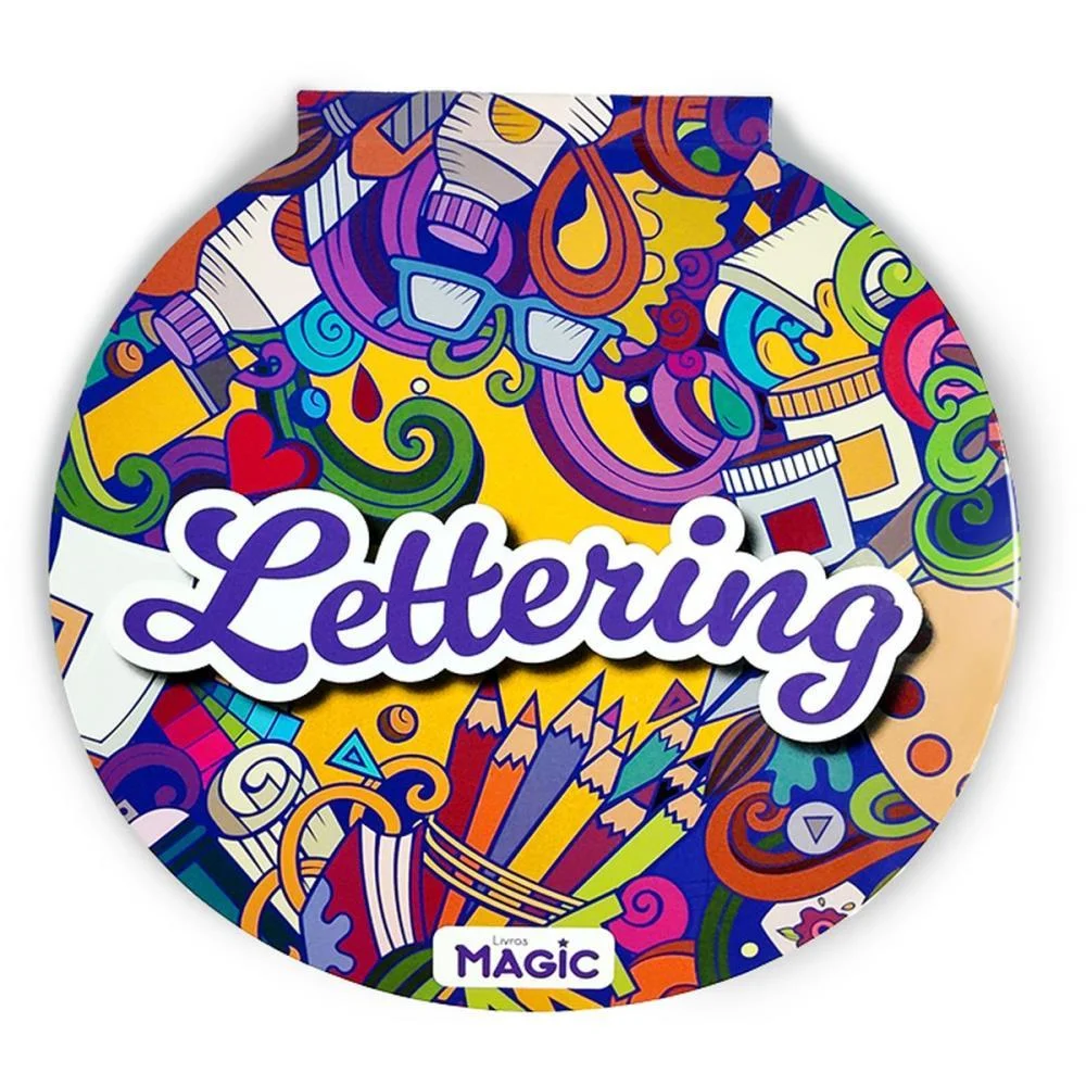 Livro De Colorir Lettering 24Pgs 17,5Cm Magic Kids - imagem 6