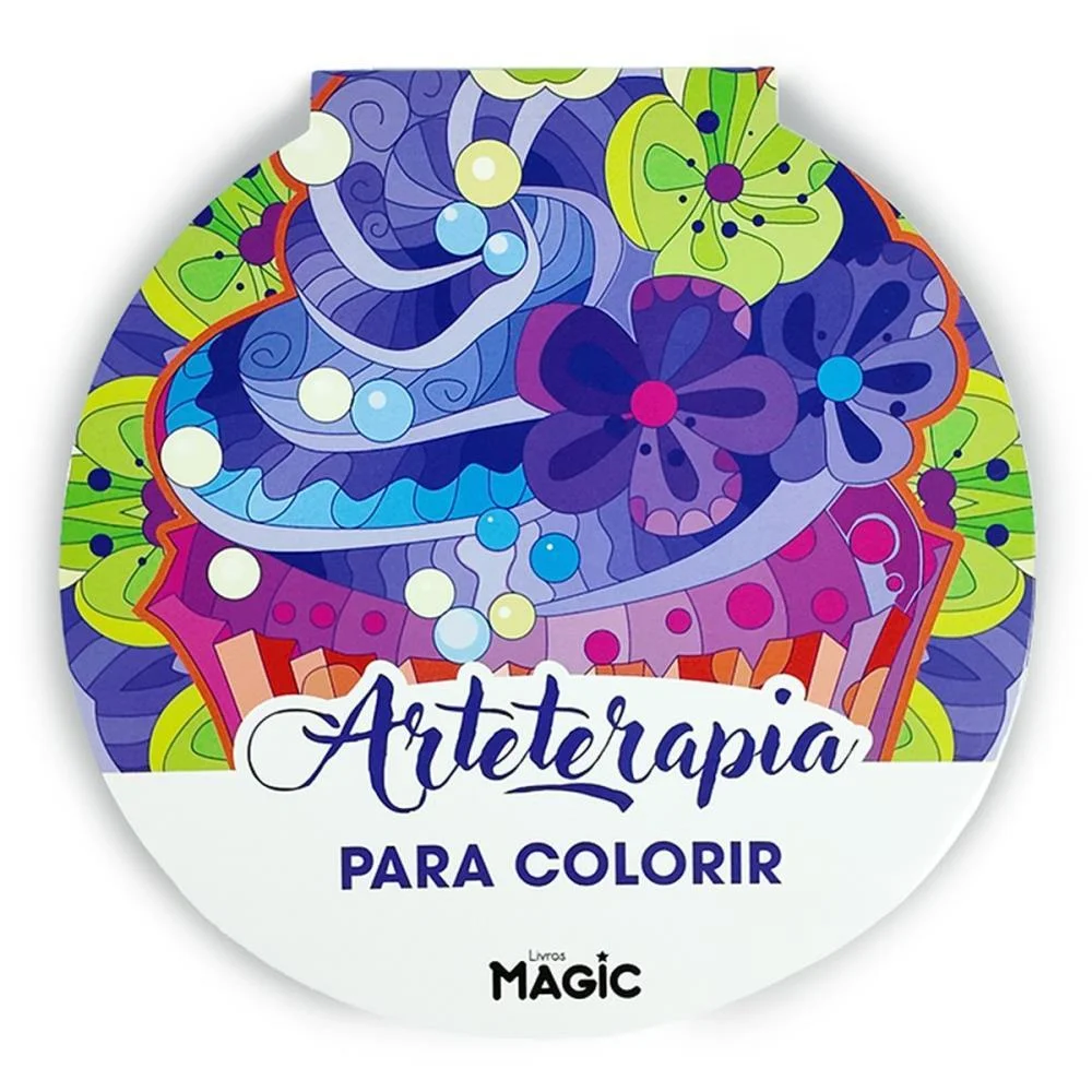 Livro De Colorir Arte Terapia 24Pgs 17,5Cm Magic Kids - imagem 6