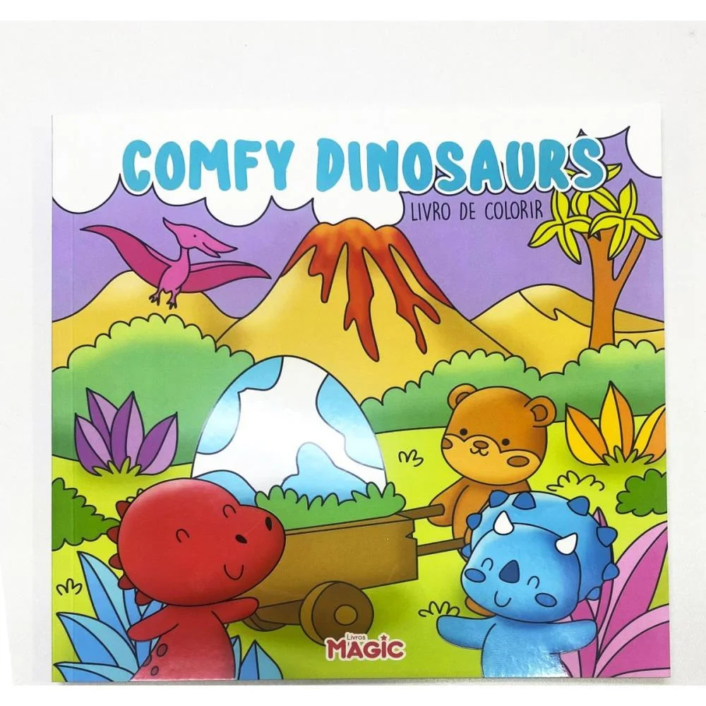 Livro De Colorir Dinossaurs 48Pgs 180G. Magic Kids - imagem 2