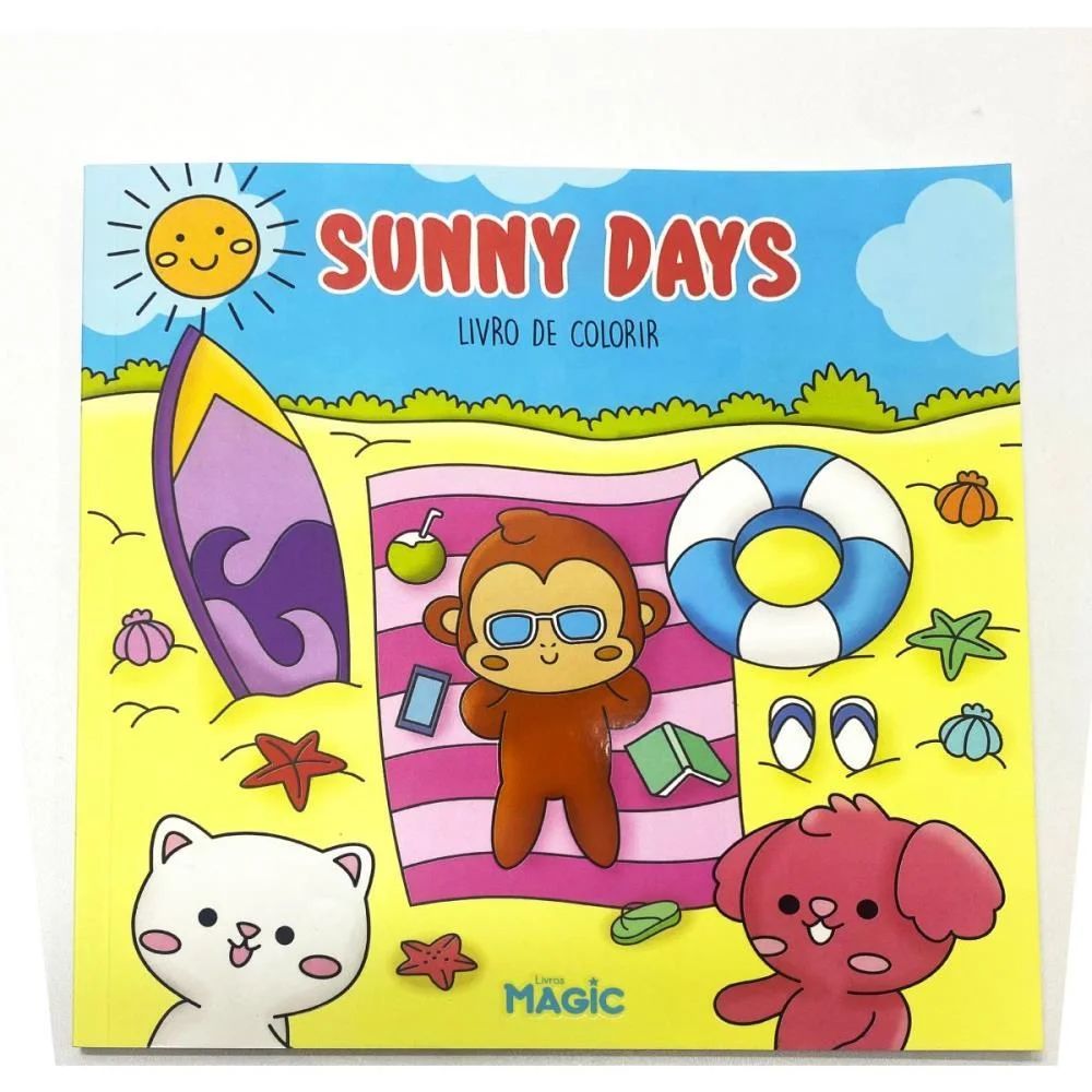 Livro De Colorir Sunny Days 48Pgs 180G Magic Kids - imagem 2