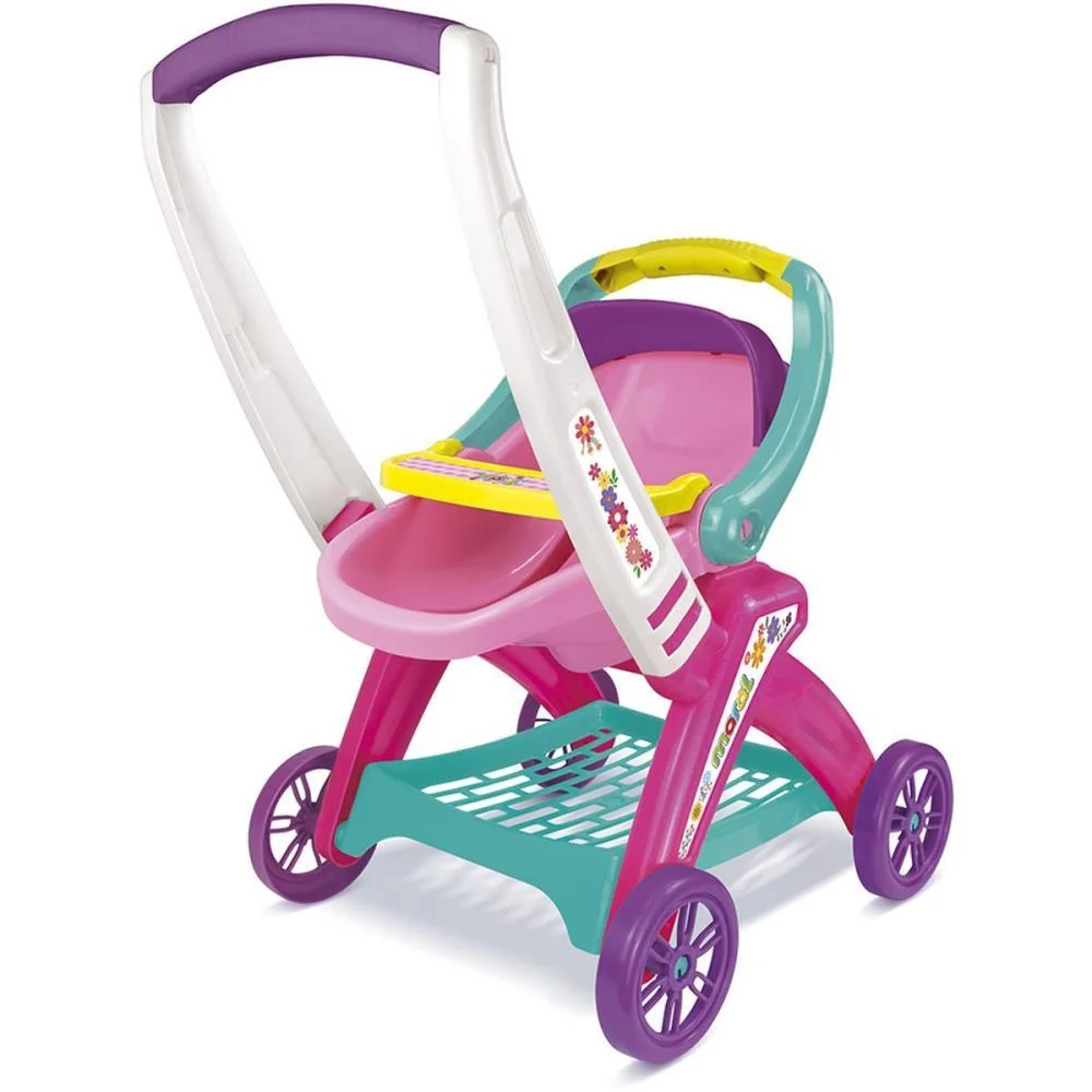 Carrinho De Boneca 3 Em 1 Rosa Maral - imagem 4