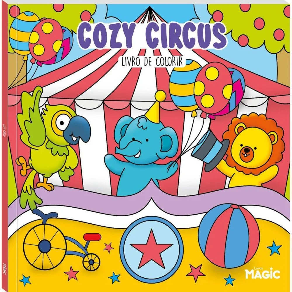 Livro De Colorir Circus 48Pgs 180G Magic Kids - imagem 3