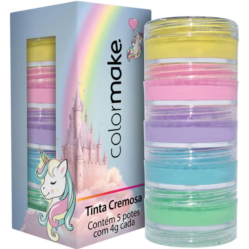 Pintura Facial Cremosa Unicornio 4G.5Cores(S) Colormake - imagem 3