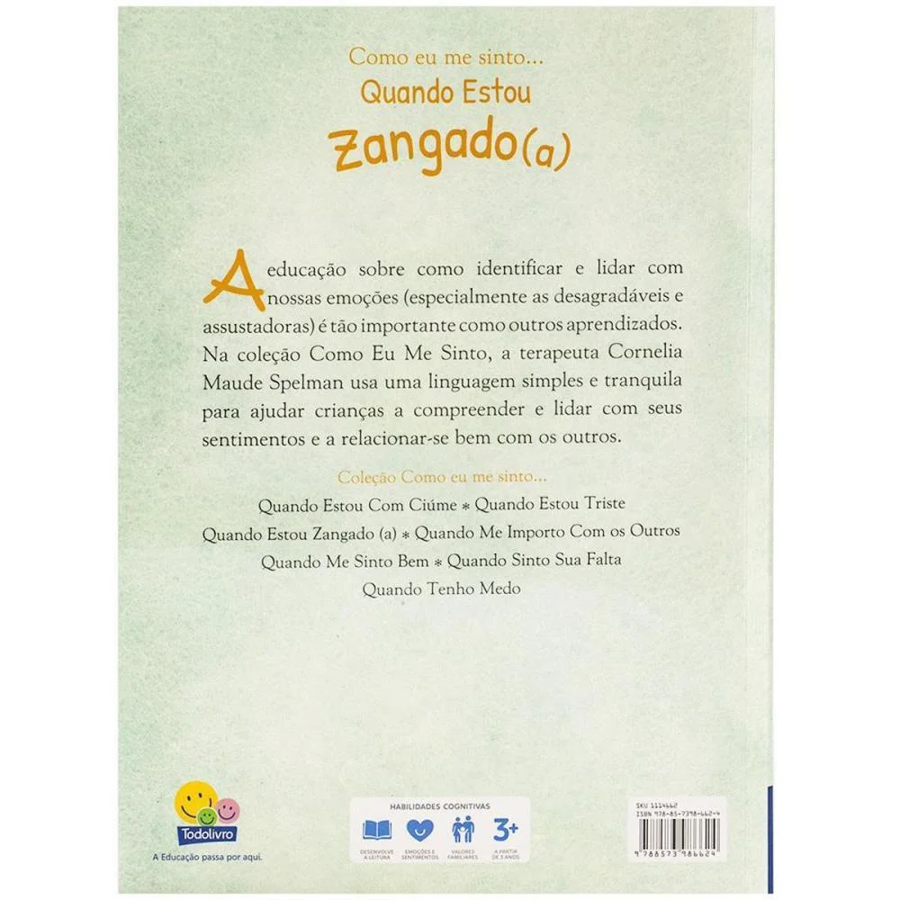 Livro Infantil Ilustrado Como Me Sinto-Zangado 20X27 32 Todolivro - imagem 4