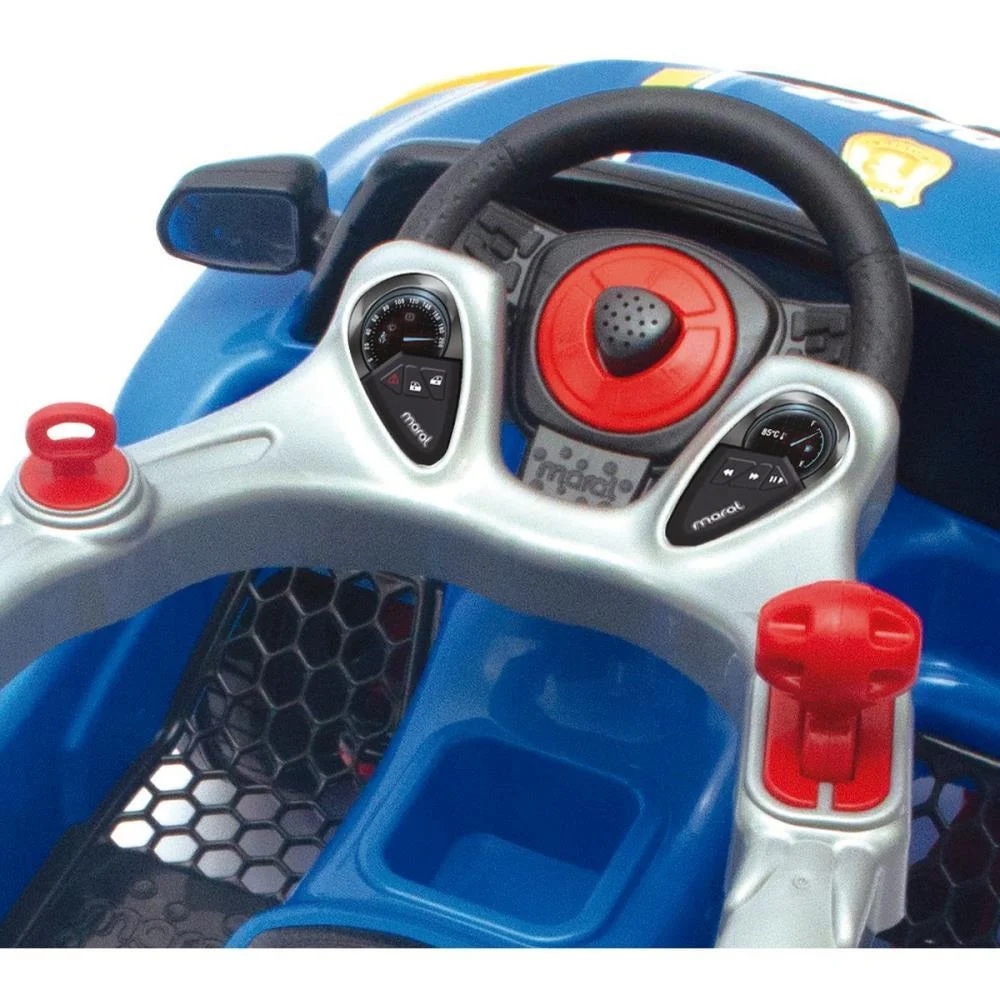 Veiculo Para Bebe Bm Car Azul 30Kg C/Som Maral - imagem 4