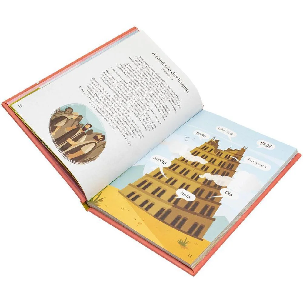 Livro Infantil Ilustrado Biblia Infantil Cd Rosa 112Pg Todolivro - imagem 4