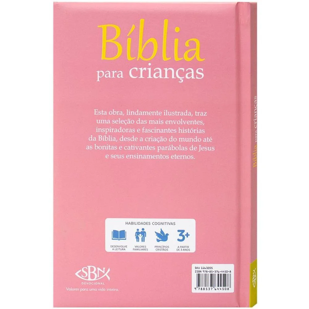 Livro Infantil Ilustrado Biblia Infantil Cd Rosa 112Pg Todolivro - imagem 5