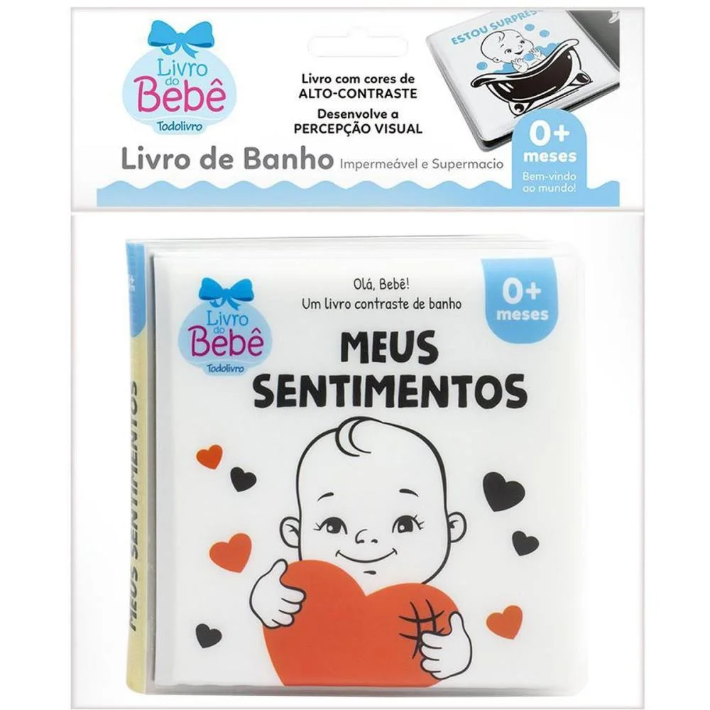 Livro Para Banho Sentimentos Contraste 15X15 6P Todolivro - imagem 5