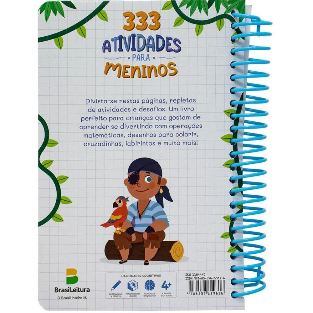 Livro De Atividades 333 Atividades Esp.menino 168P Todolivro - imagem 5