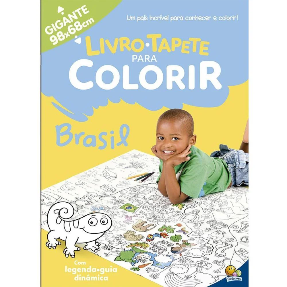 Livro Infantil Colorir Livro Tapete- Brasil 16Pg Todolivro - imagem 2