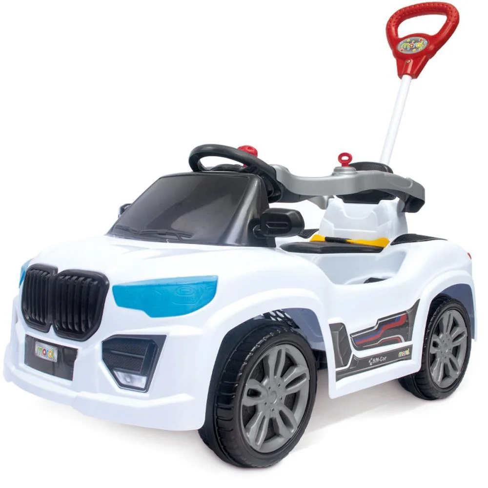 Veiculo Para Bebe Bm Car Branco 30Kg C/Som Maral - imagem 2