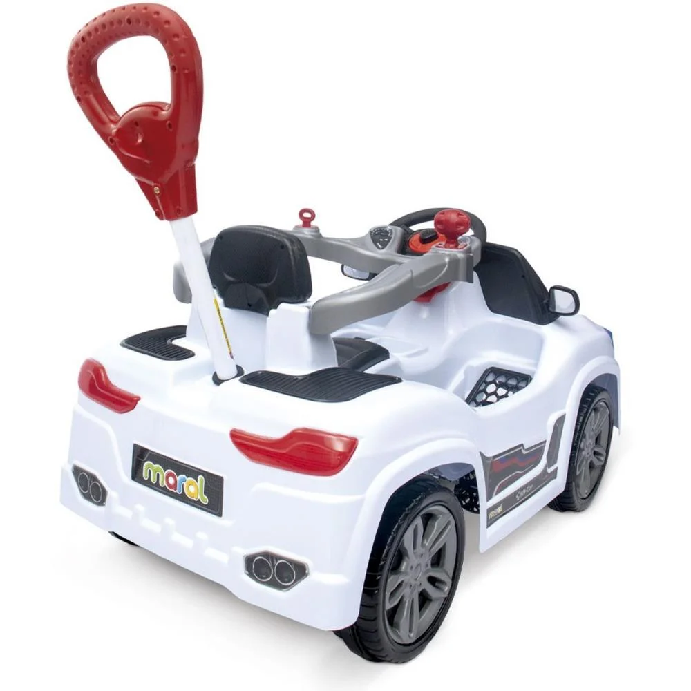 Veiculo Para Bebe Bm Car Branco 30Kg C/Som Maral - imagem 4
