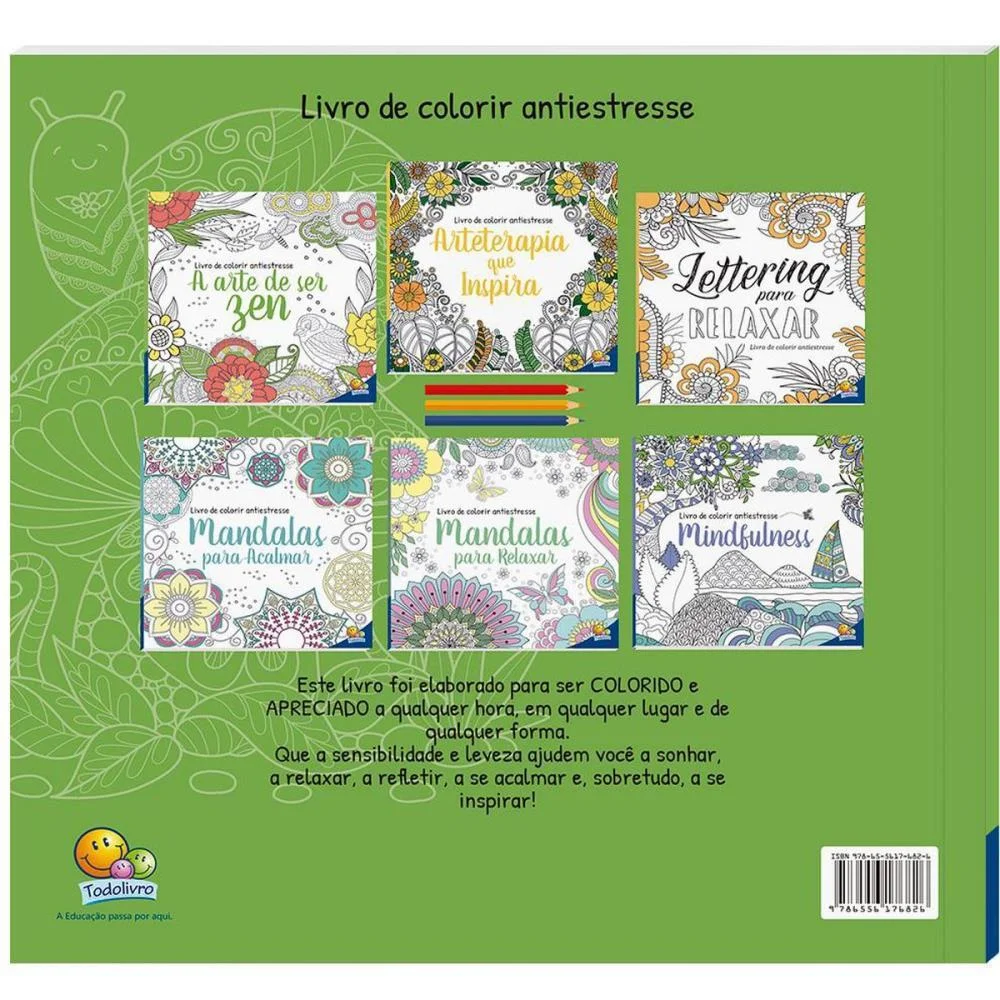 Livro De Colorir Antiestresse Arte Ficar Zem 48 Todolivro - imagem 4