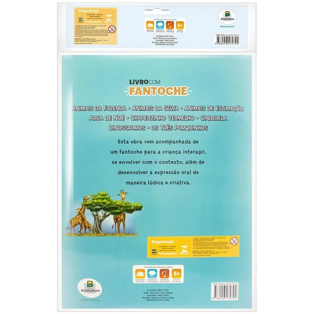 Livro Brinquedo Ilustrado Fantoche Animais Da Selva 16Pg Todolivro - imagem 4