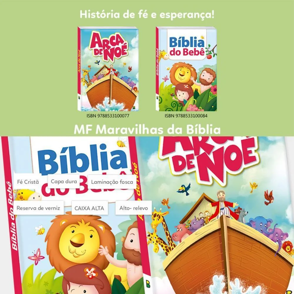 Livro Infantil Ilustrado Biblia Do Bebe Cd 18X22Cm 14P Todolivro - imagem 4