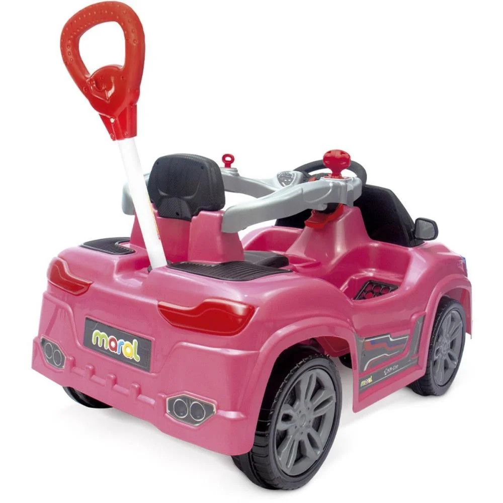 Veiculo Para Bebe Bm Car Rosa 30Kg C/Som Maral - imagem 5