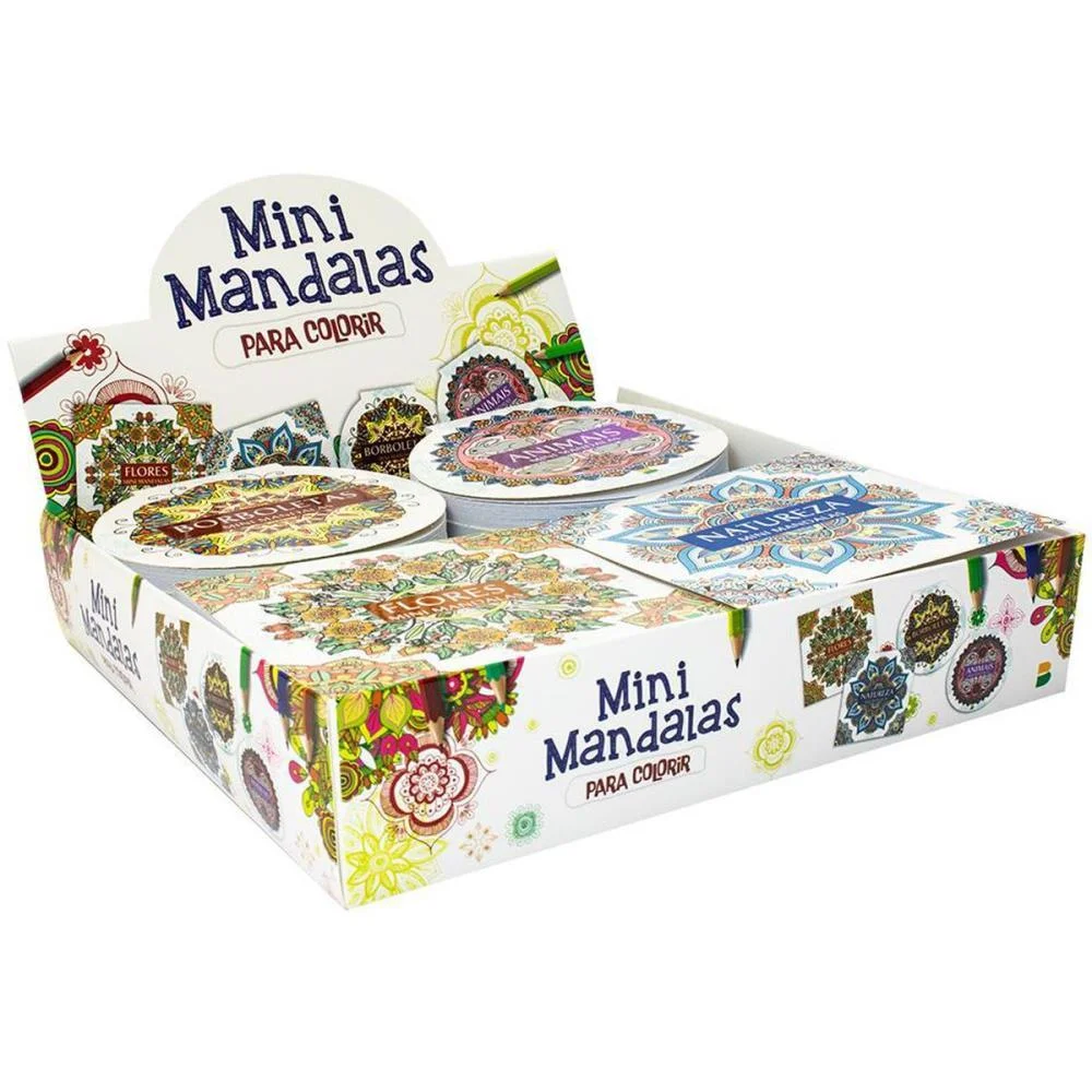 Livro De Colorir Mandalas Mini 12X12Cm 48P.4Tit Todolivro C/ 24 Unidades - imagem 2