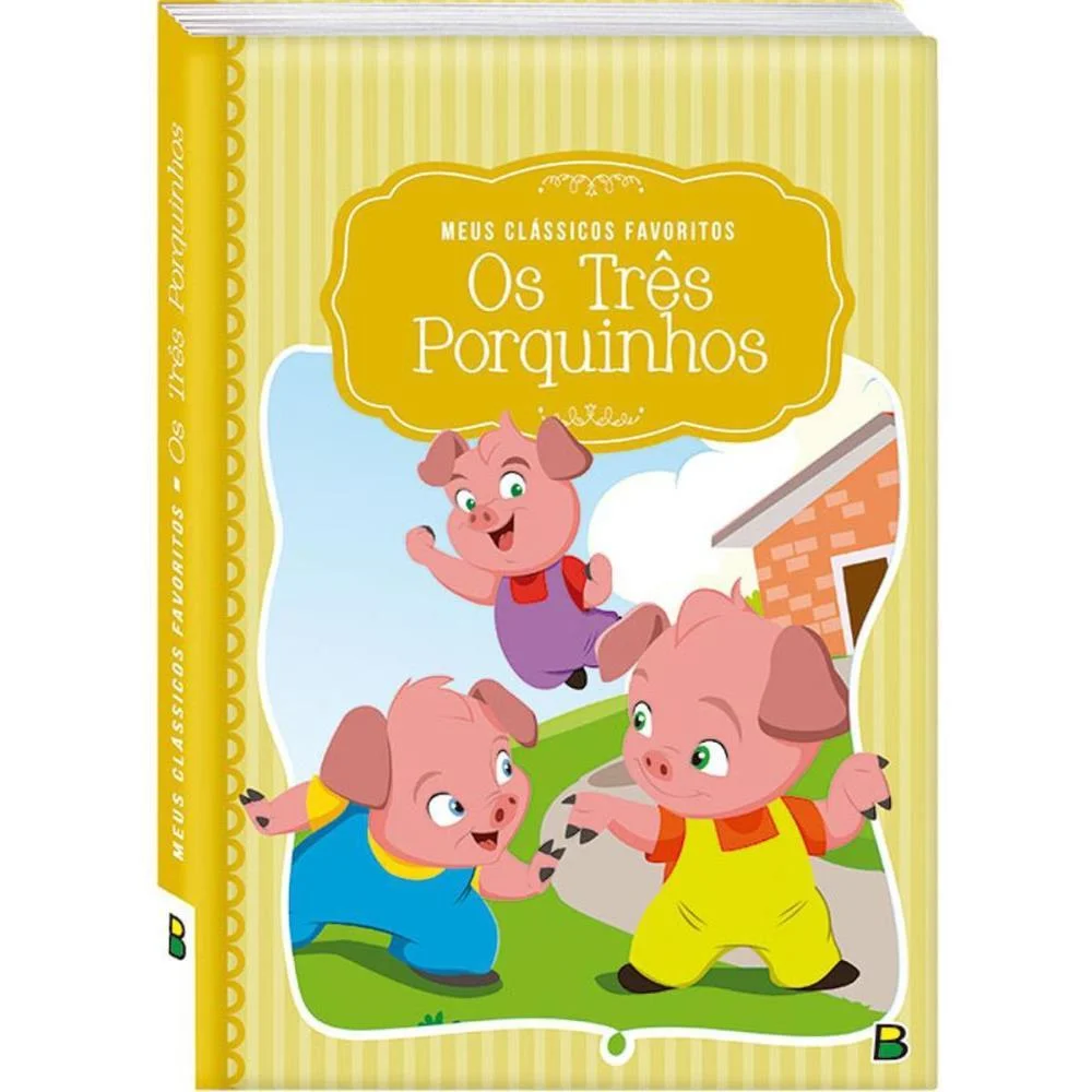 Livro Infantil Ilustrado Os Tres Porquinhos Cd 18X22 14 Todolivro - imagem 3