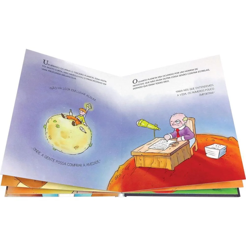 Livro Infantil Ilustrado O Pequeno Principe Cd 18X22 14 Todolivro - imagem 3