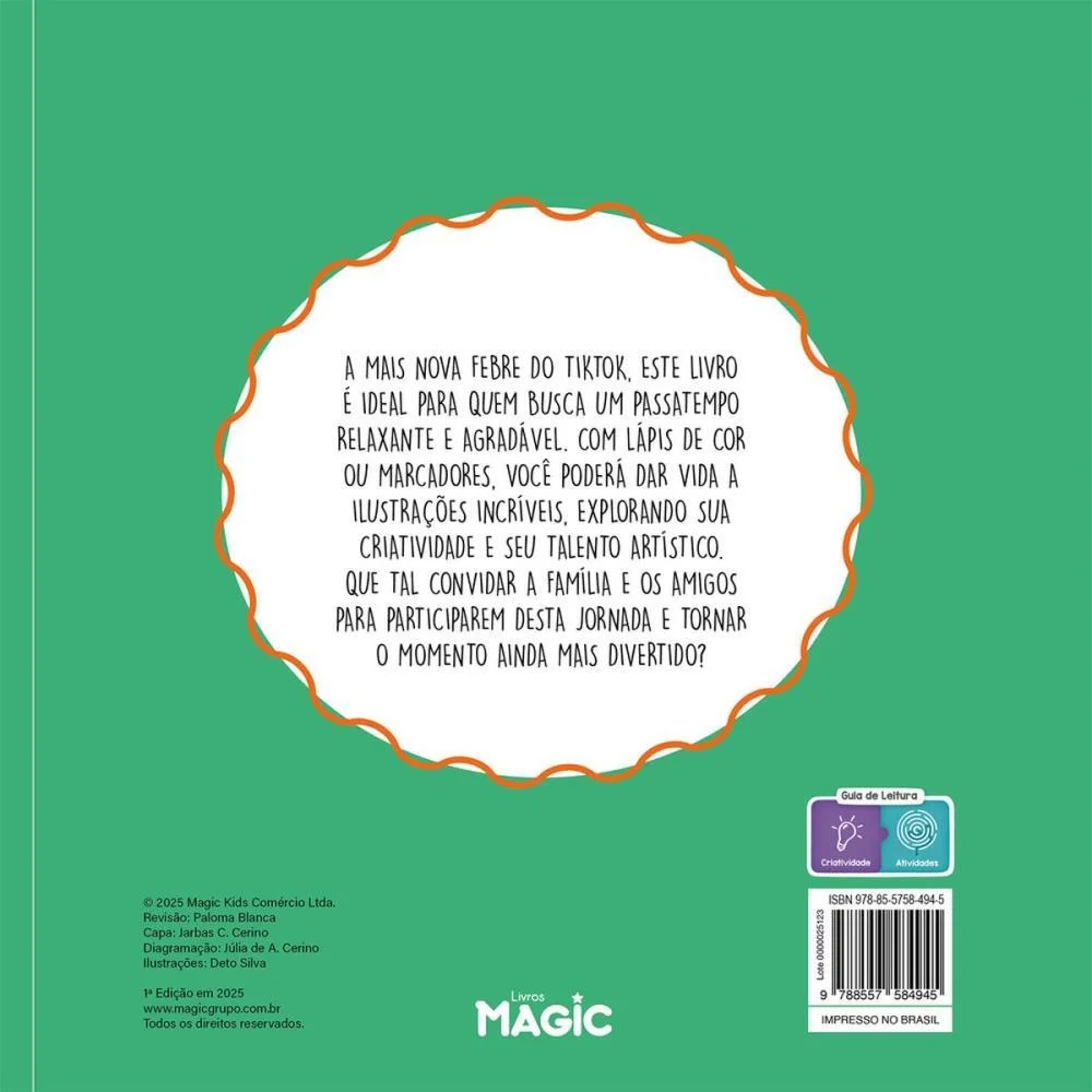 Livro De Colorir Comfy Vibes 48Pgs 180G Magic Kids - imagem 4