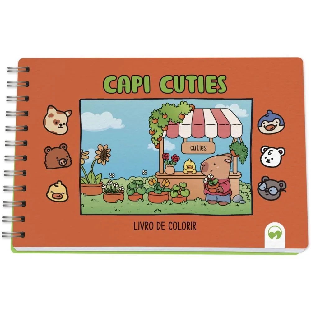 Livro De Colorir Capi Cuties 64P Cd 150G 15X21 Vale Das Letras - imagem 3